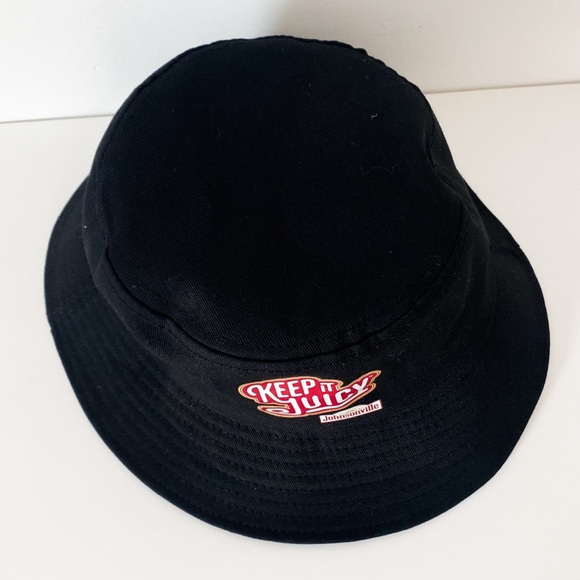 Keep It Juicy Johnsonville Black Bucket Hat, black with logo - Picture 3 of 5